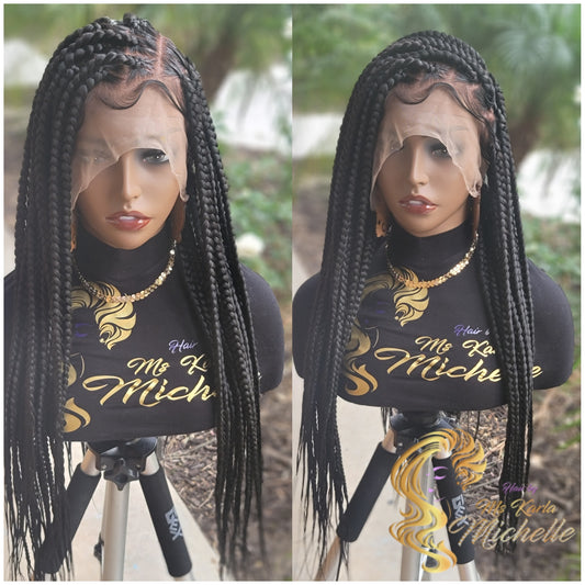 Medium Knotless Full Lace Braided Wig